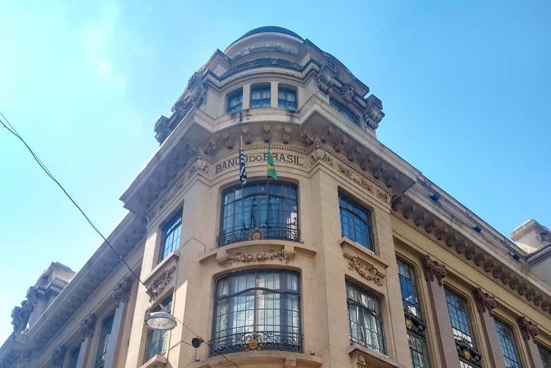 Fachada do edifício do Banco do Brasil