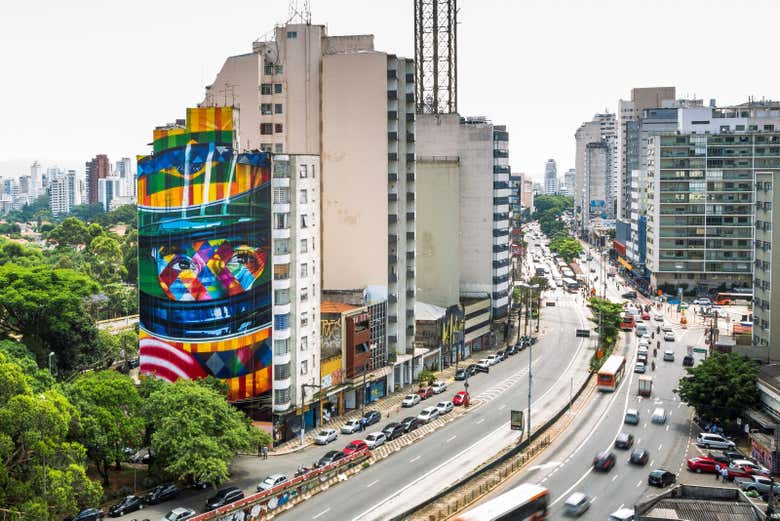 Sao Paulo grafitti mural