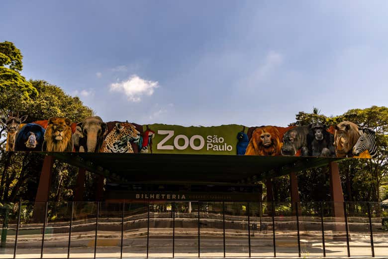 Las taquillas en la entrada del Zoo de São Paulo