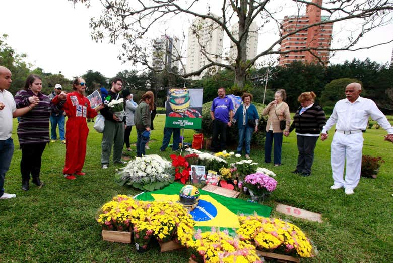 Ayrton Senna's grave