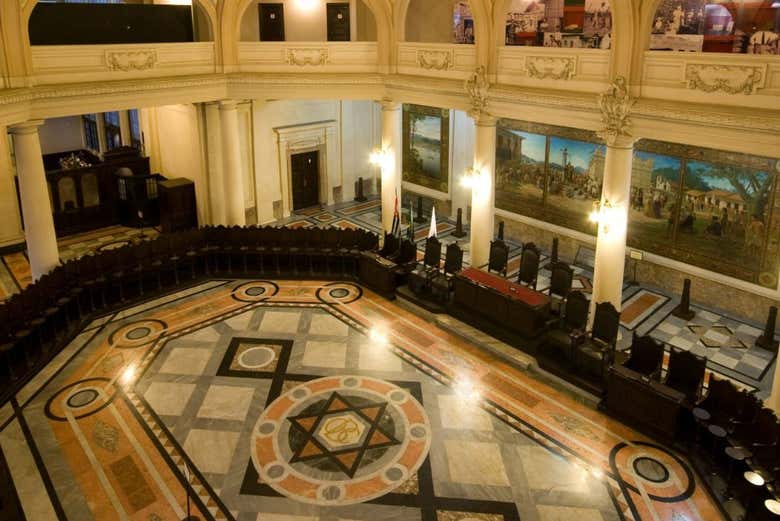 Sala interna do Museu do Café