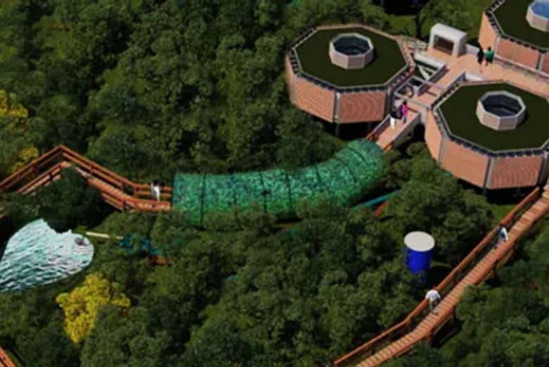 Vista aérea do parque