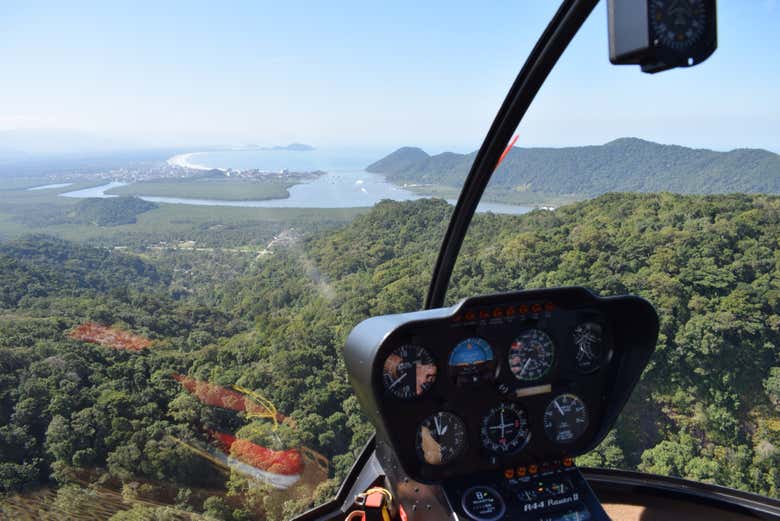 Flying over Serra do Mar