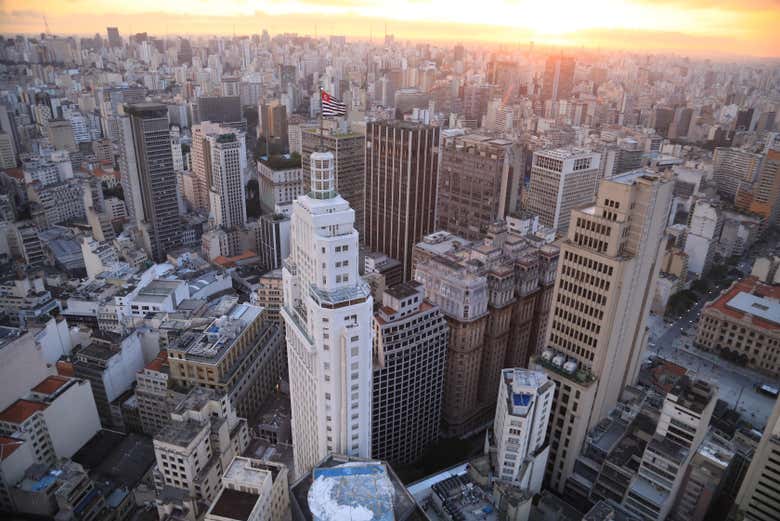 The Altino Arantes Building, a skyscraper in the historic center