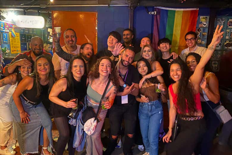 Aproveitando o pub crawl pela Barra Funda