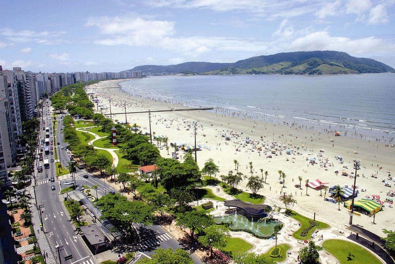 Beach in Santos
