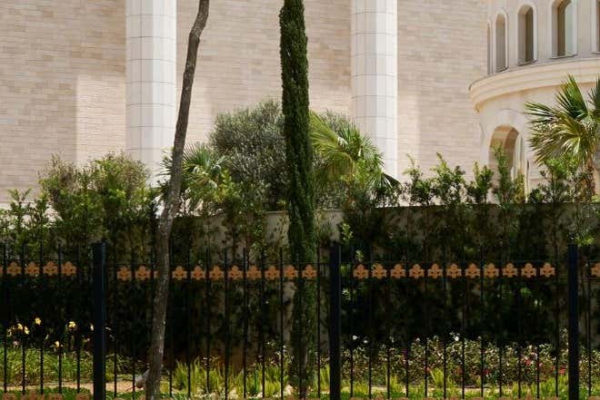 Jardines que rodean el complejo del Templo de Salomón