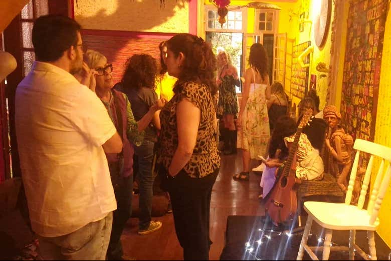 Visitando la galería