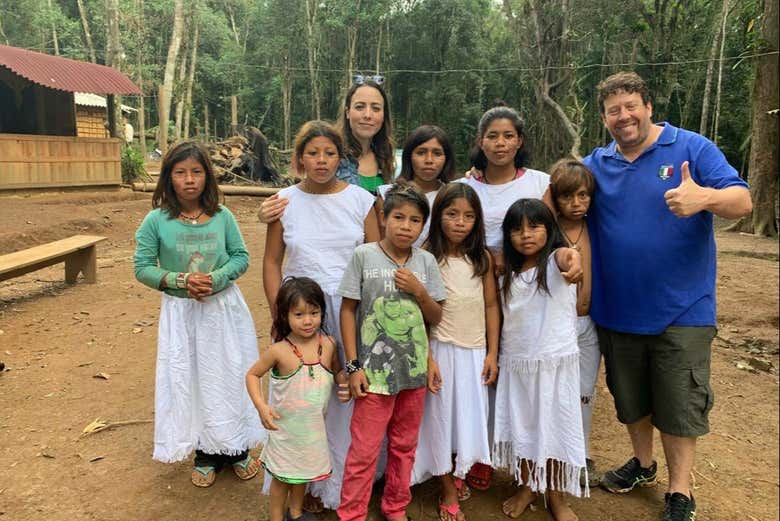 Visita à tribo indígena Tenondé Porã