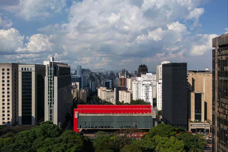 Vista aérea do Museu de Arte de São Paulo