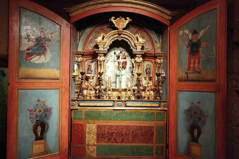 Peças religiosas no museu