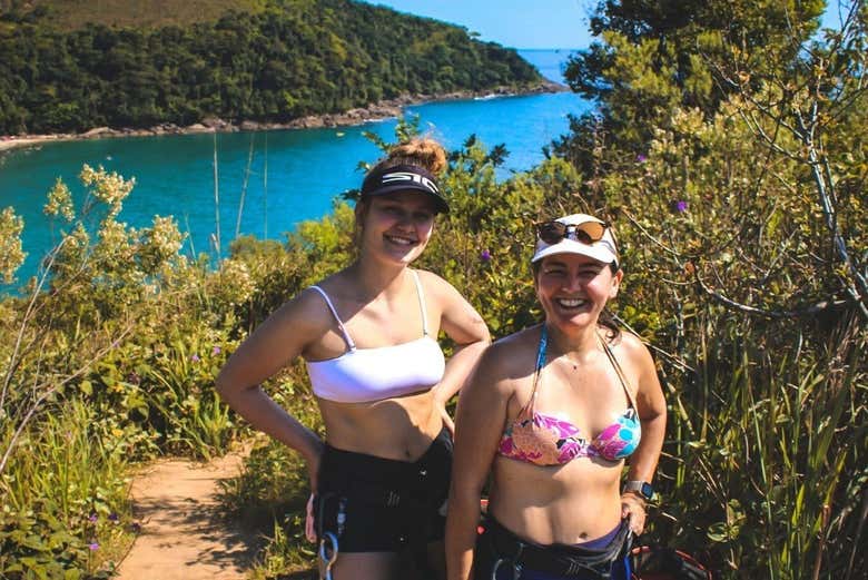 In arrivo alla spiaggia