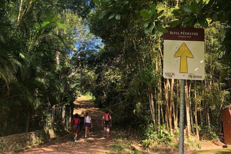 Uno dei sentieri lungo il percorso