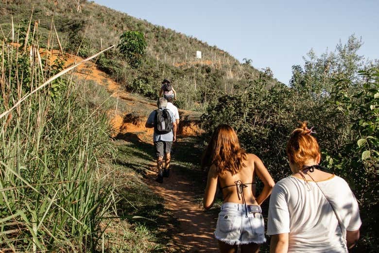 Cominciando il percorso escursionistico