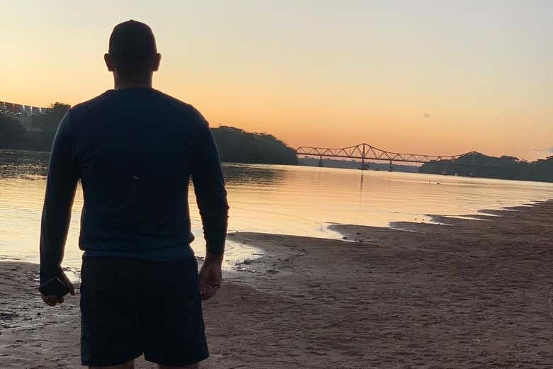 Contemplando la puesta de sol