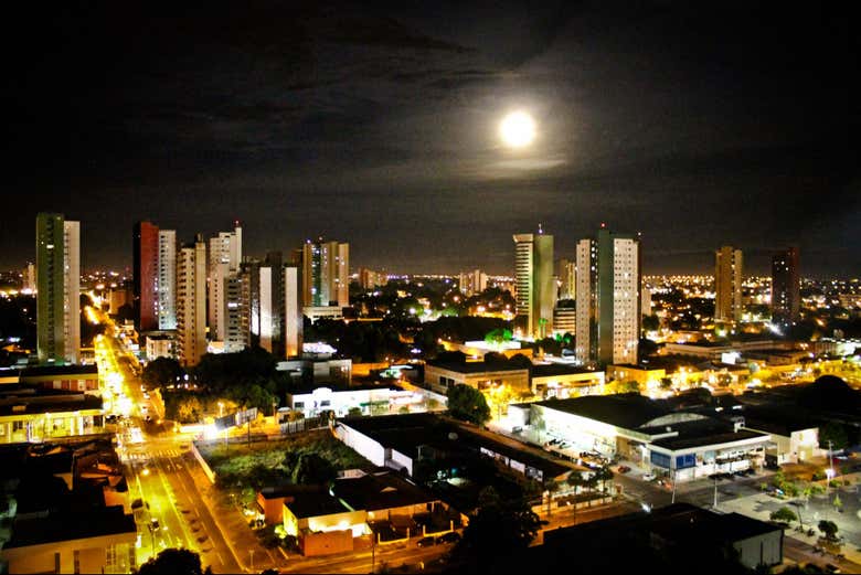 Panorámica nocturna de Teresina