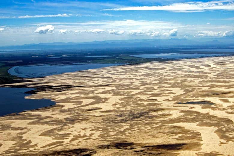 Vista aérea del Parque das Dunas