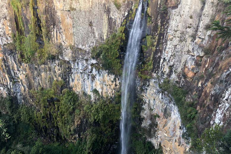 The impressive Avencal waterfall