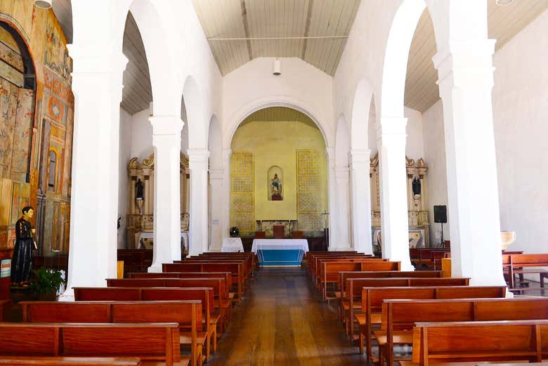 Interior del santuario