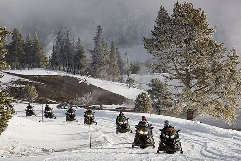 Snowmobile tour