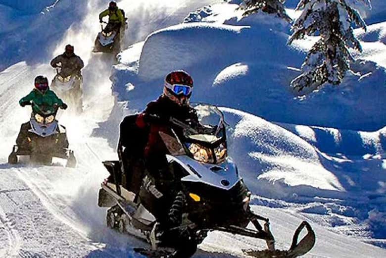 Snowmobile ride