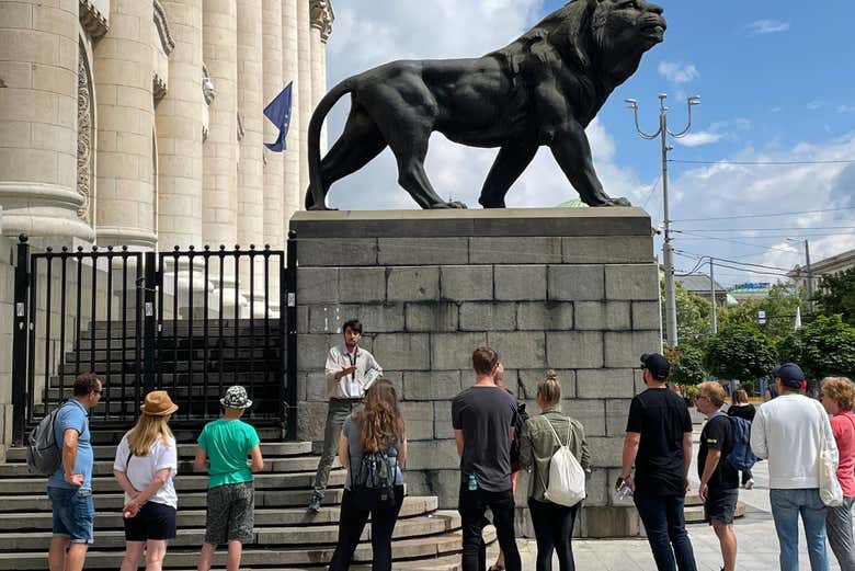 L'un des arrêts du free tour