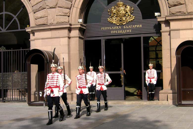 La guardia del Palacio Presidencial