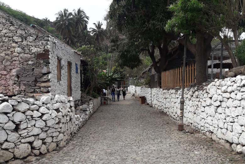 Calle empedrada de Cidade Velha