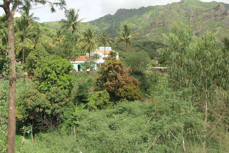 O coração natural da ilha de Santiago