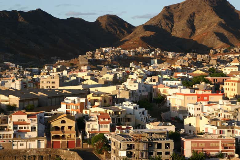 Vue sur la ville de Mindelo