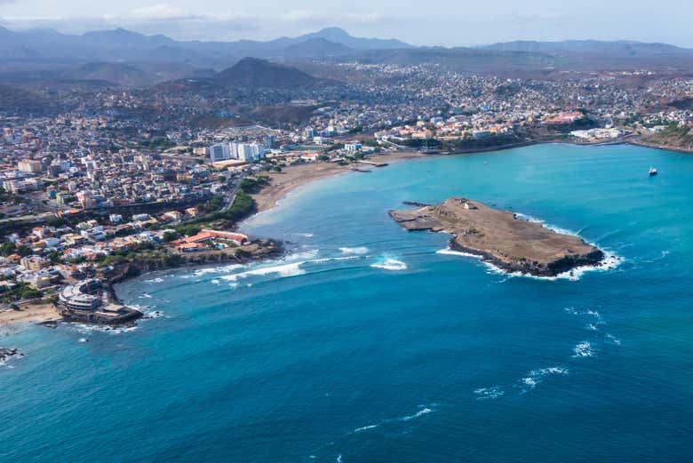 Panorámica de Praia, la capital de Cabo Verde
