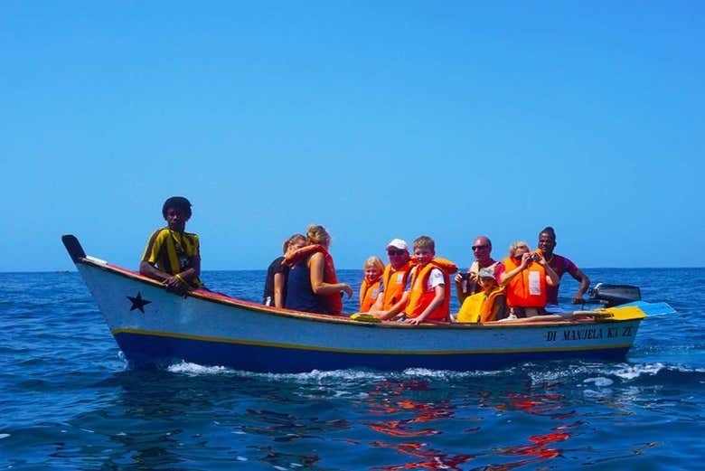 Sortie en bateau de pêche