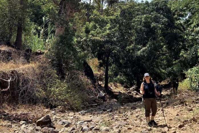 Desfrutando da caminhada