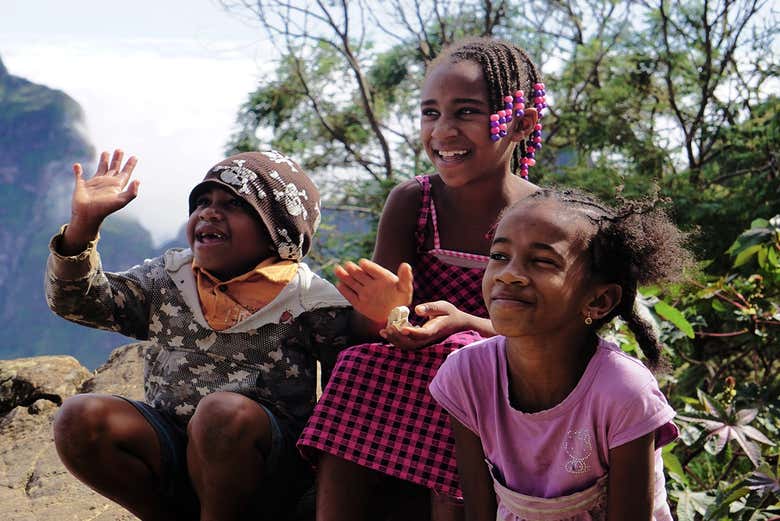 Enfants d'un petit village