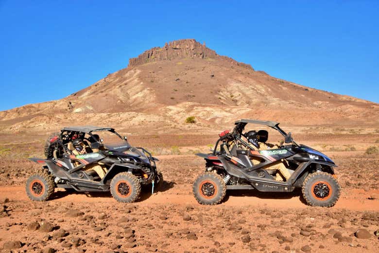 Drive off-road along the desert