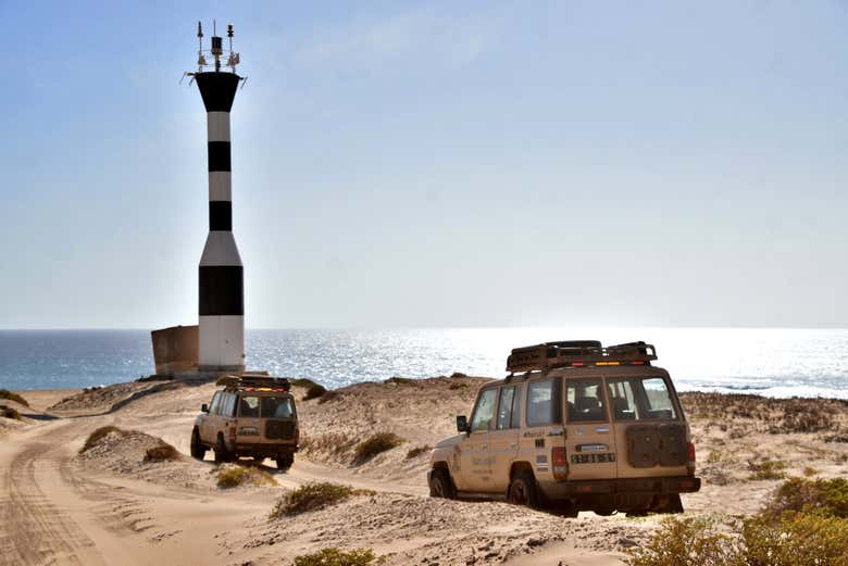 Visit beautiful beach on an offroading vehicle