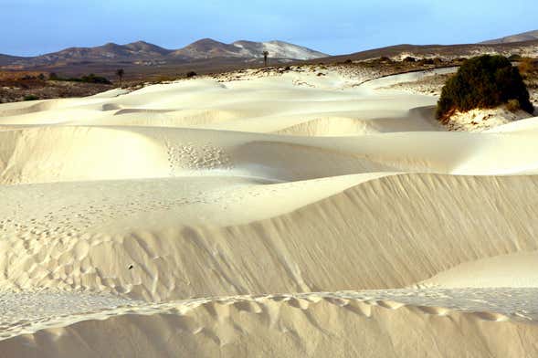 Playa de Santa Mónica, desierto de Viana y cuevas de Varandinha