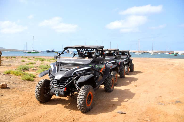 Los buggy en la costa de la Isla de Sal