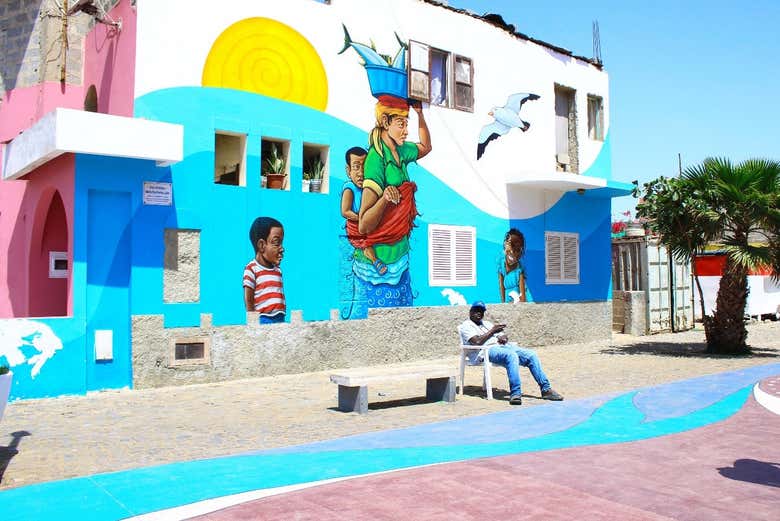 See the colorful houses