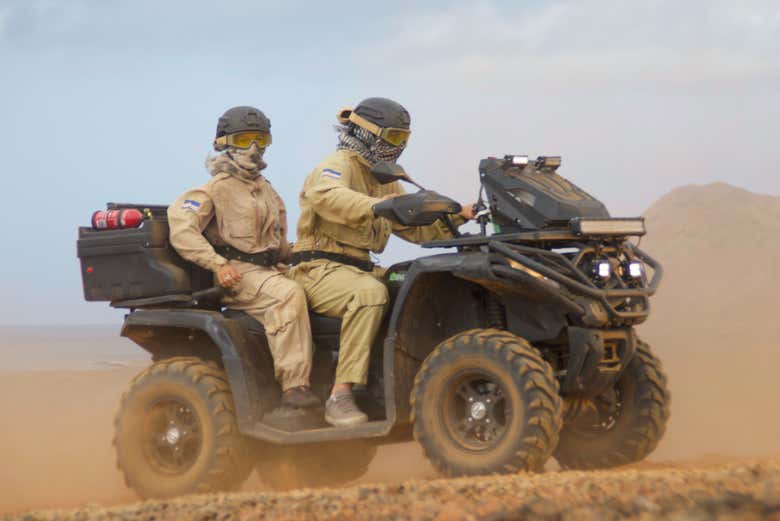 Disfrutando de la ruta en quad