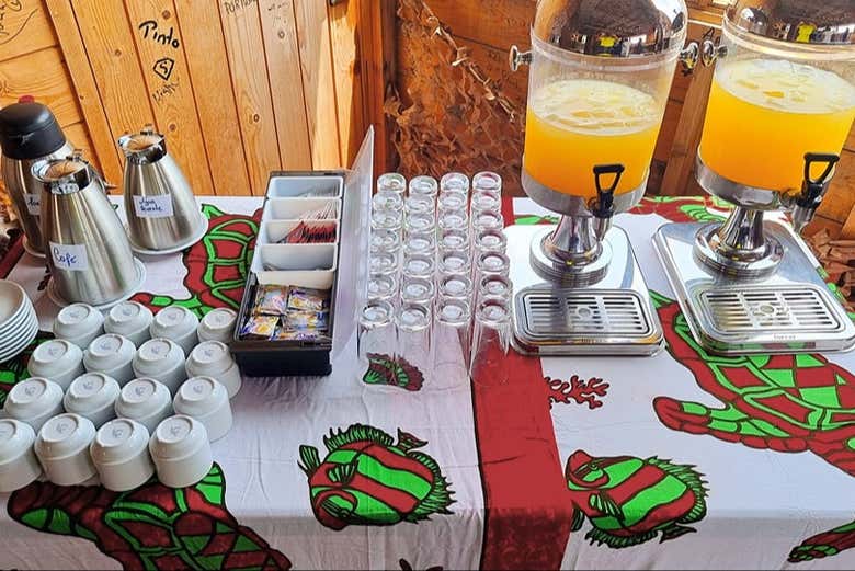 Você desfrutará de um aperitivo típico de Cabo Verde