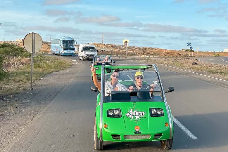 Durante l'itinerario in auto