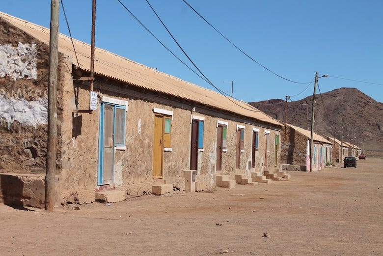 Typical houses in Pedra de Lume 