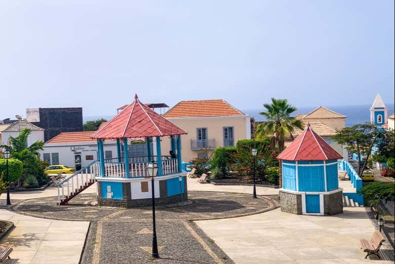 The main square in São Filipe