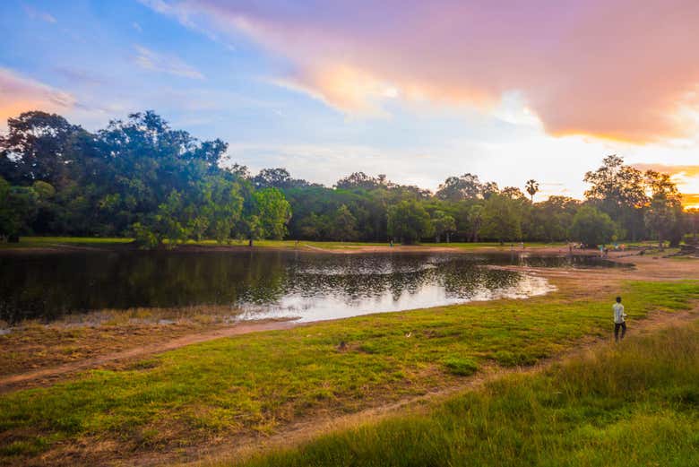 Atardecer en Battambang