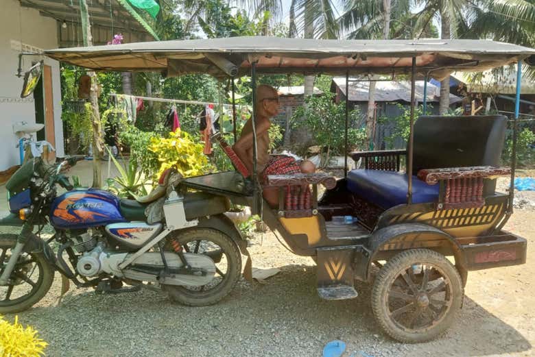 Tuk tuk usado na atividade