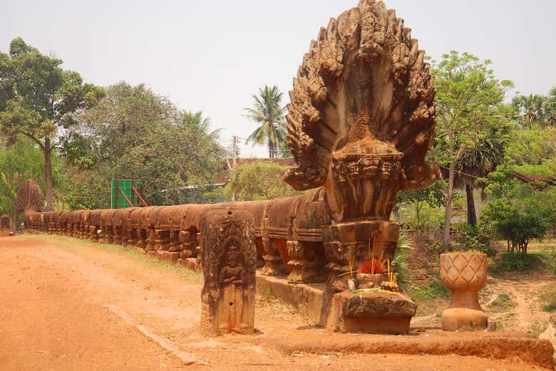 Ancient structures at Phnom Chisor