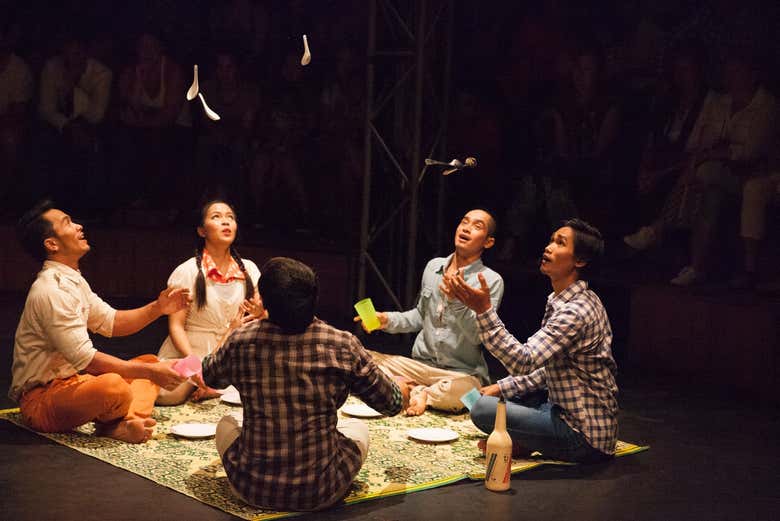 Une des scènes du spectacle