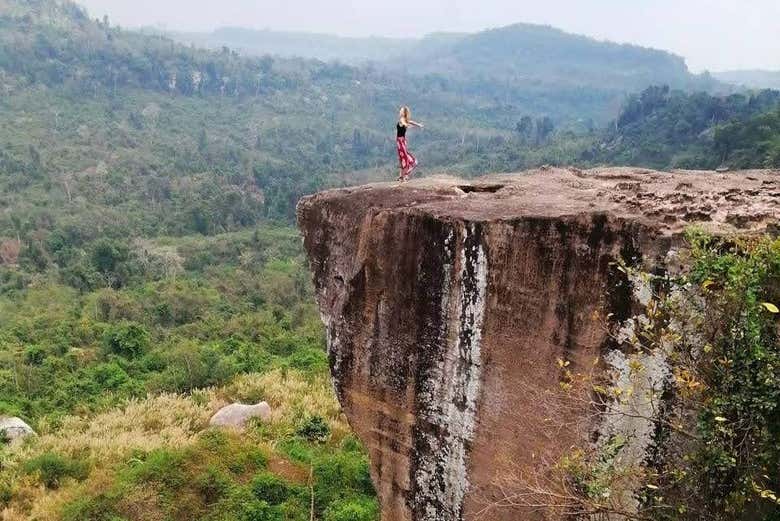 Contemplando los paisajes