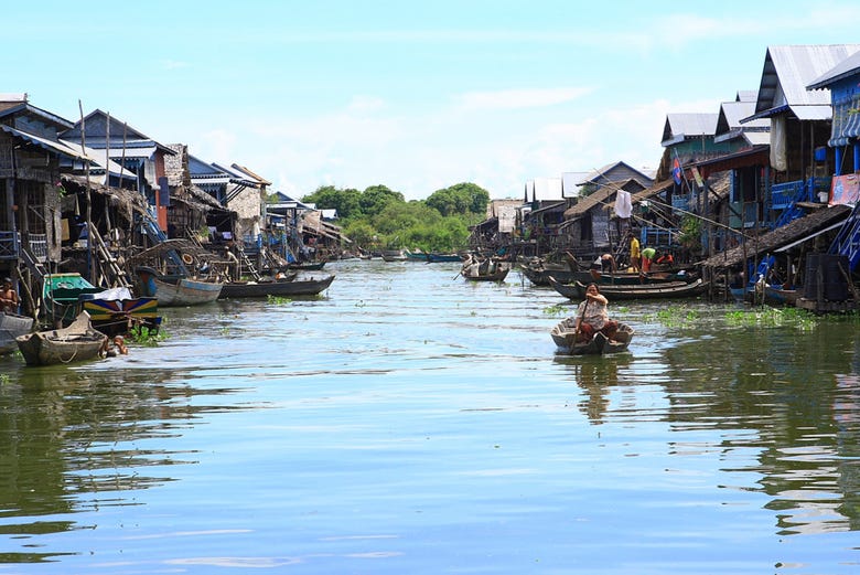 The floating village of Chong Kneas